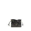 Saint Laurent Black Lamb Ovis Aries Clutch Bag