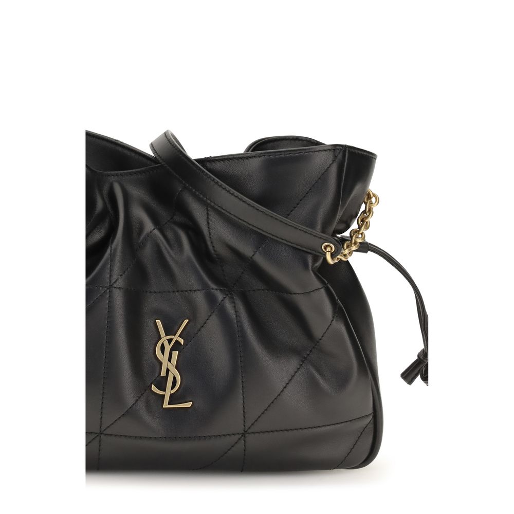 Saint Laurent Black Lamb Ovis Aries Clutch Bag