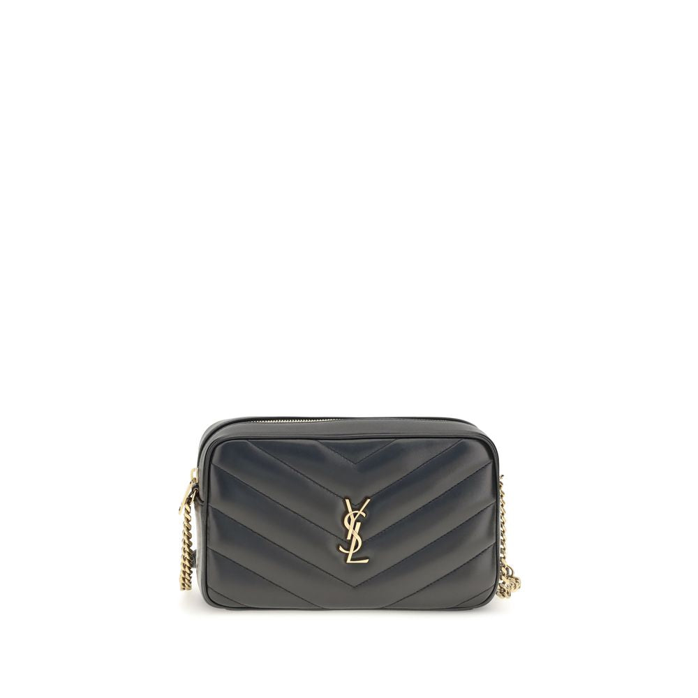 Saint Laurent Black Lamb Ovis Aries Shoulder Bag