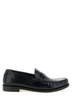 Saint Laurent Black Calfskin Slip-On Loafers