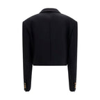 Versace Black Wool Oves Aries Blazer