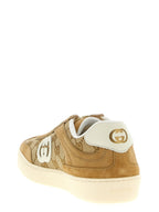 Gucci Beige Calfskin Low Top Sneakers
