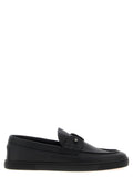 Christian Louboutin Black Calfskin Slip-On Loafers