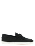 Christian Louboutin Black Calfskin Slip-On Loafers