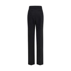 Valentino Garavani Black Wool Oves Aries Flared Pants
