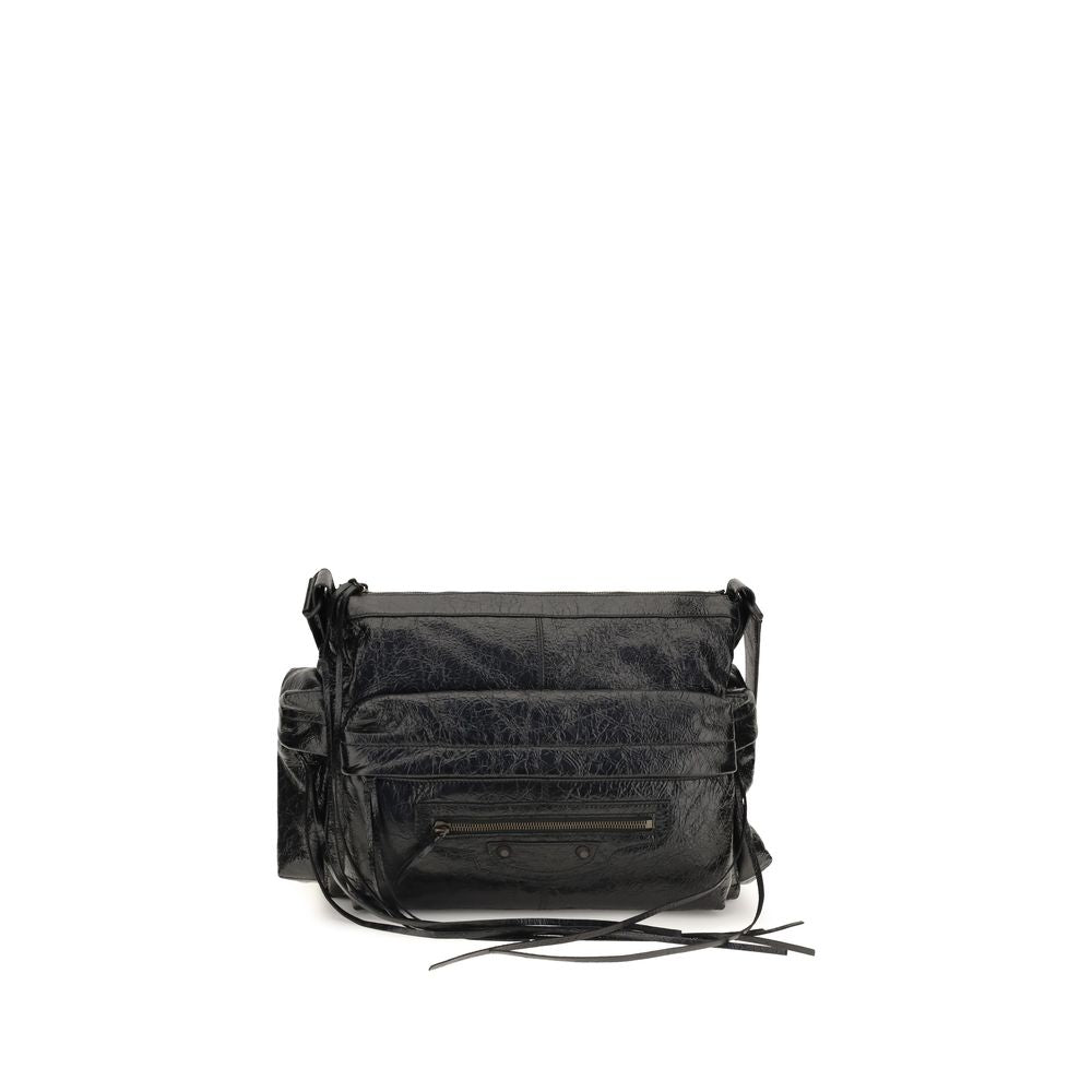 Balenciaga Black Lamb Ovis Aries Shoulder Bag