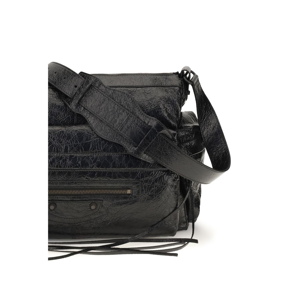 Balenciaga Black Lamb Ovis Aries Shoulder Bag