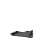Tory Burch Black Calf Leather Bos Taurus Ballet Flats
