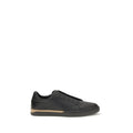 Fendi Black Calf Leather Bos Taurus Sneakers