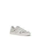 Dolce & Gabbana White Calf Leather Bos Taurus Low Top Sneakers