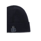 Dolce & Gabbana Black Wool Oves Aries Beanie