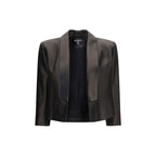 Balmain Black Lamb Ovis Aries Leather Jacket