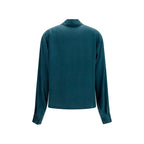 Tom Ford Blue Silk Dress Shirt