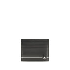 Ferragamo Black Calf Leather Bos Taurus Wallet