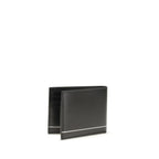 Ferragamo Black Calf Leather Bos Taurus Wallet