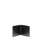 Ferragamo Black Calf Leather Bos Taurus Wallet