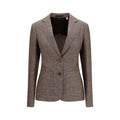 Burberry Brown Wool Oves Aries Blazer