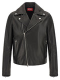 Diesel Black Cowhide Leather Jacket