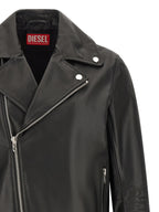 Diesel Black Cowhide Leather Jacket