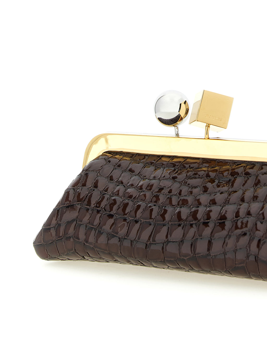 Jacquemus Brown Goatskin Clutch Bag
