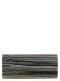 Jimmy Choo Gray Polyester Clutch Bag