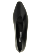 Jimmy Choo Black Leather Ballet Flats