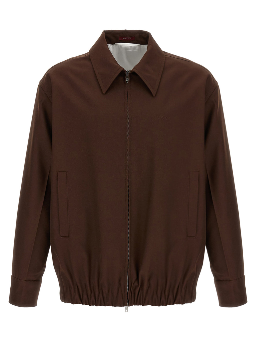 Gucci Brown Wool Full-Length Jacket
