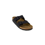 Birkenstock Black Synthetic Flat Sandals
