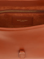 Saint Laurent Orange Calfskin Shoulder Bag