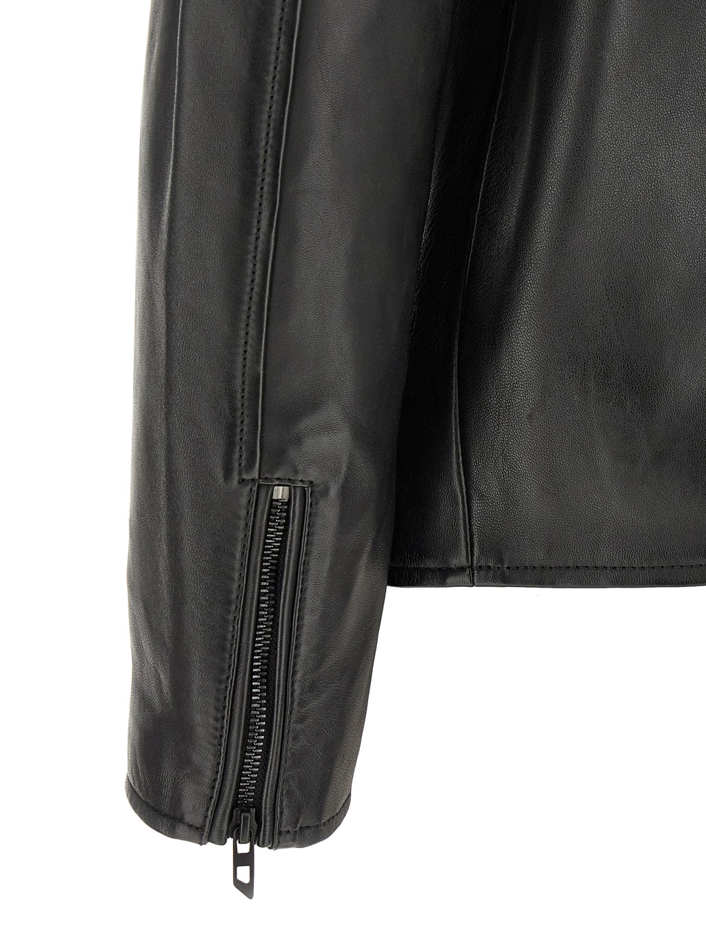 Diesel Black Lamb Leather Leather Jacket