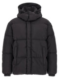 Diesel Black Polyamide Full-Length Jacket