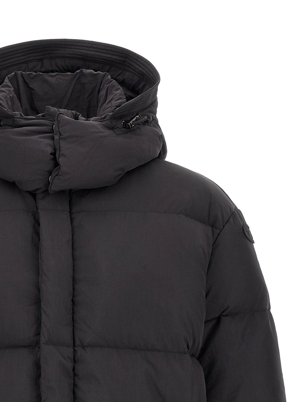 Diesel Black Polyamide Full-Length Jacket
