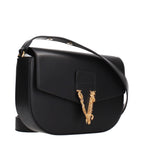 Versace Black Leather Crossbody Bag