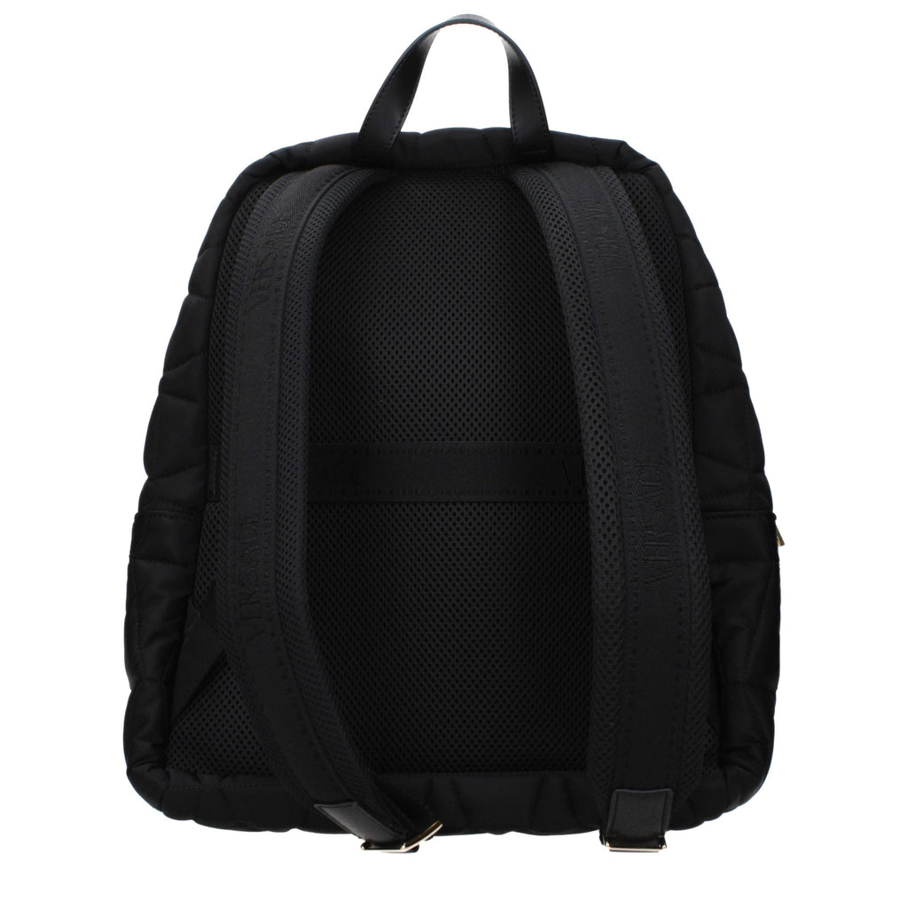 Versace Black Fabric Backpack