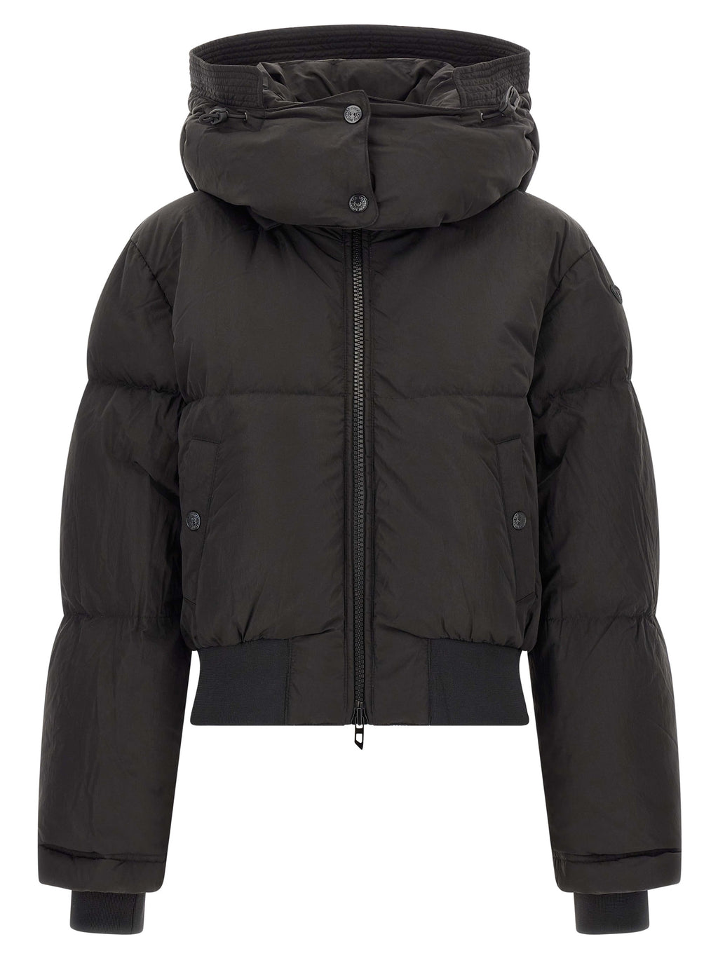 Diesel Black Polyamide Full-Length Jacket