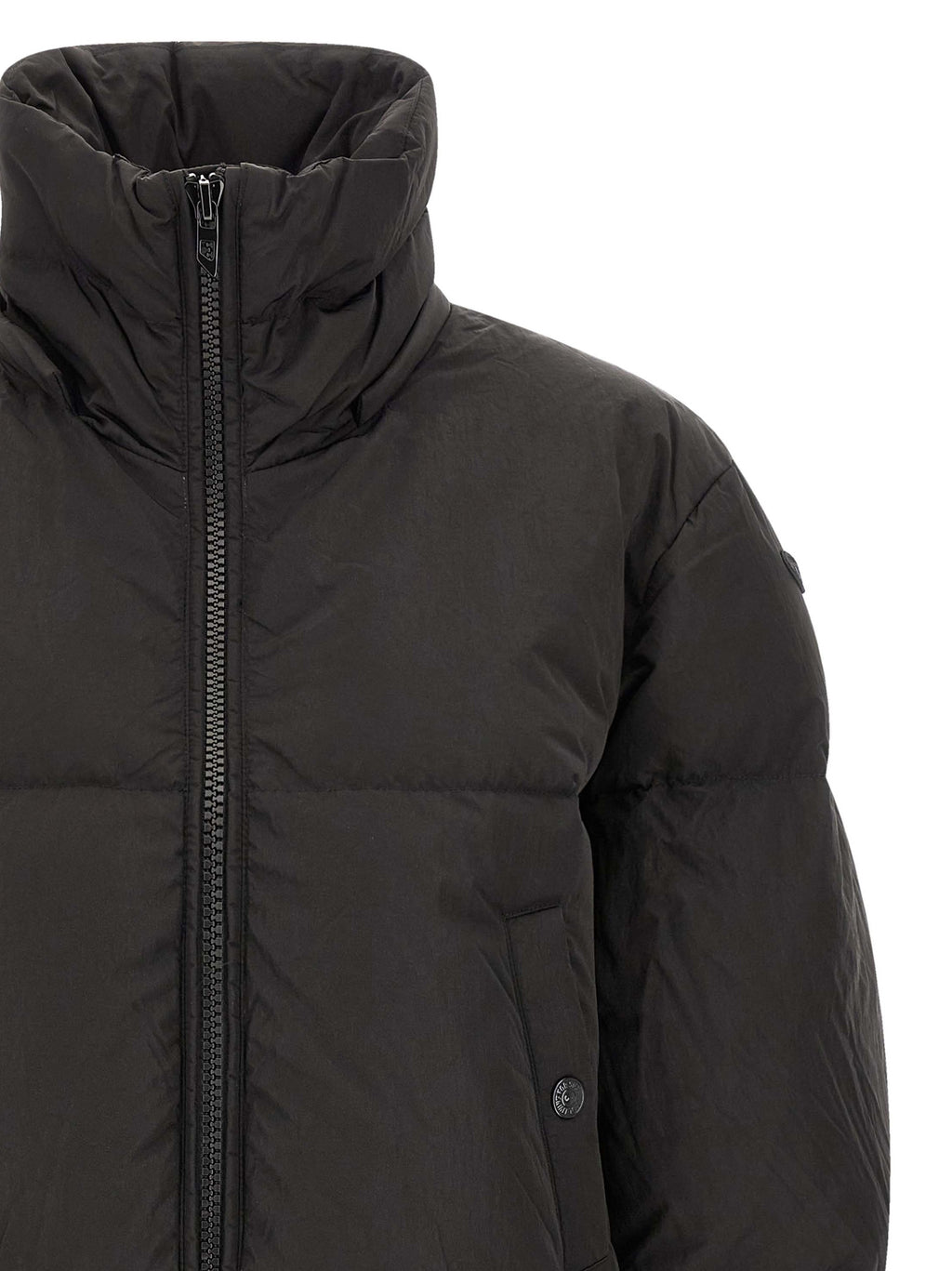 Diesel Black Polyamide Full-Length Jacket