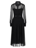Dolce & Gabbana Black Silk Midi Dress