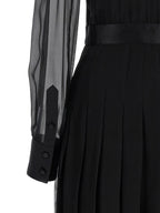 Dolce & Gabbana Black Silk Midi Dress