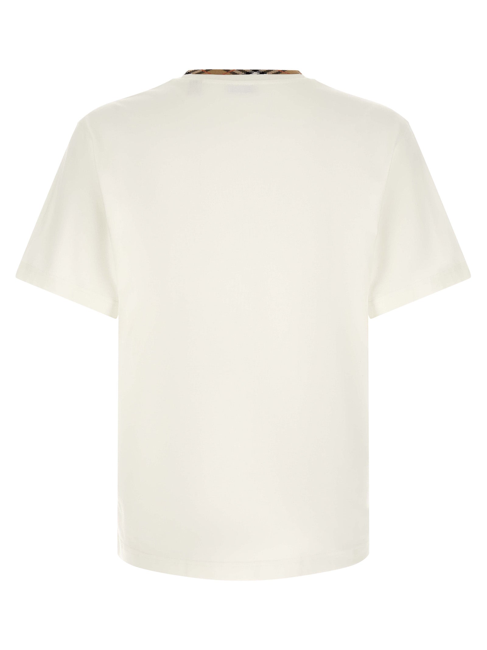 Burberry White Cotton T-Shirt