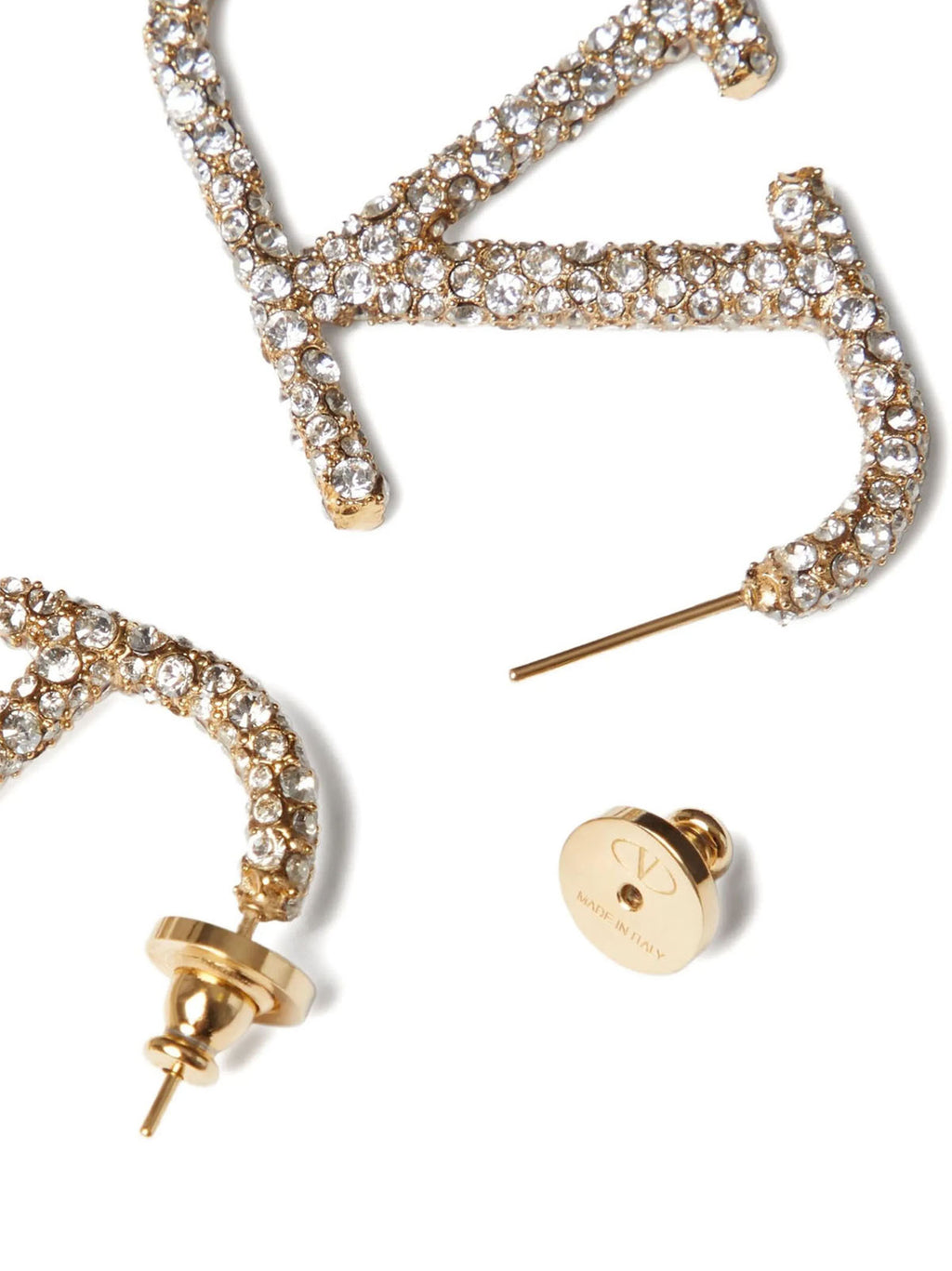 Valentino Garavani Gold Brass Earrings