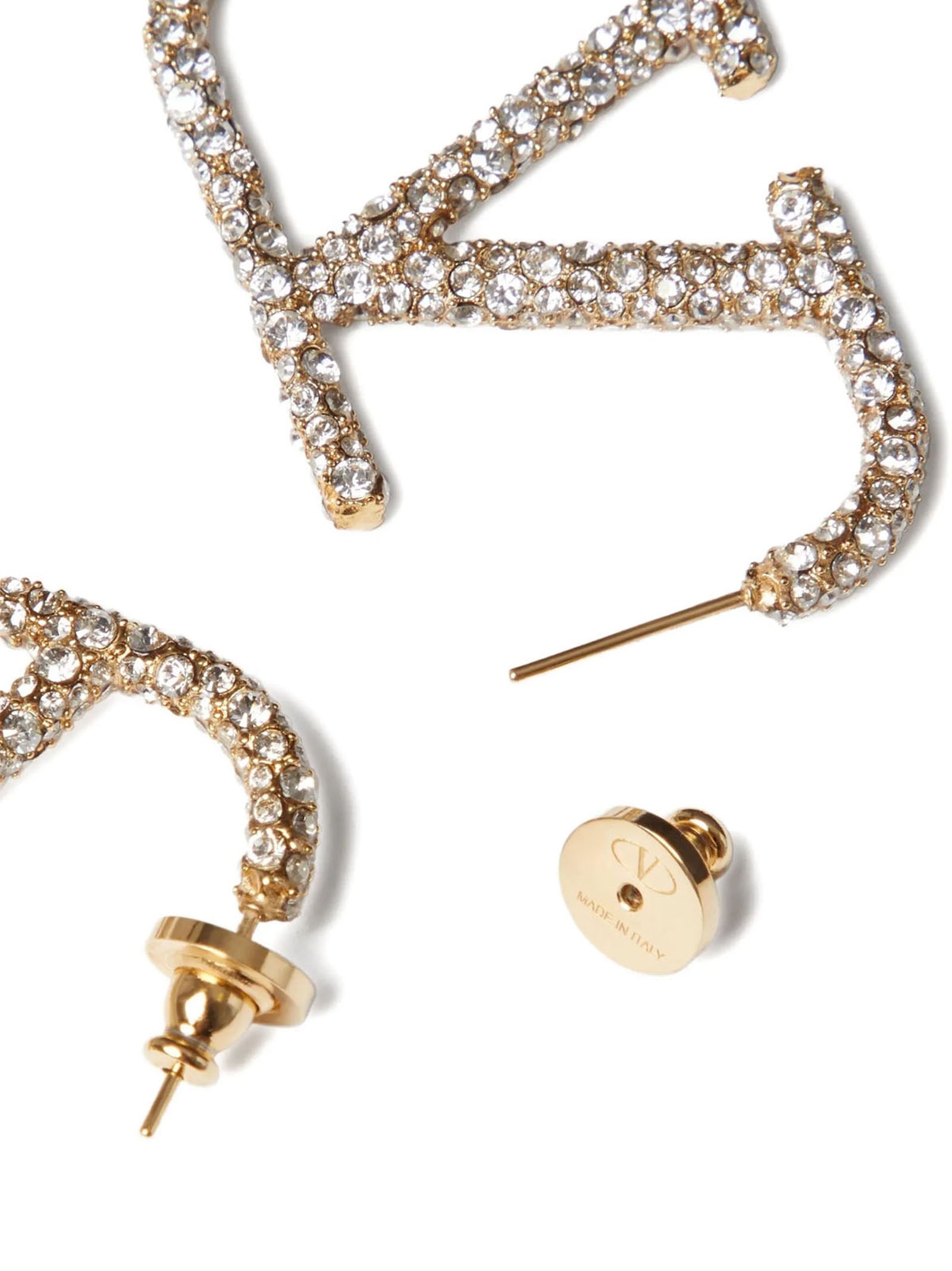 Valentino Garavani Gold Brass Earrings