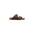 Birkenstock Brown Leather Flat Sandals
