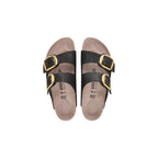 Birkenstock Black Synthetic Flat Sandals