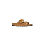 Birkenstock Brown Leather Flat Sandals