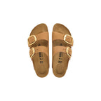 Birkenstock Brown Leather Flat Sandals