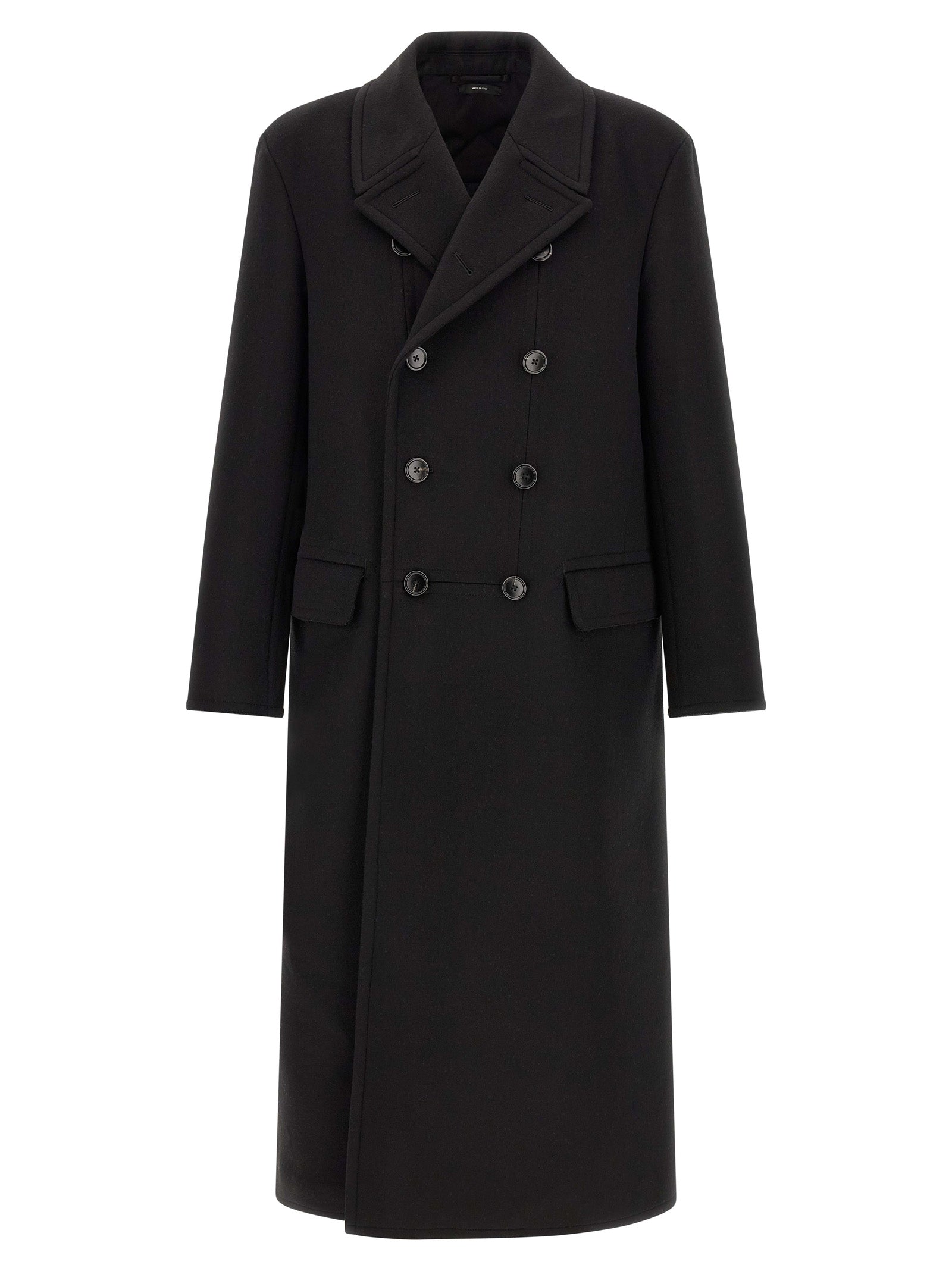 Tom Ford Black Virgin Wool Coat