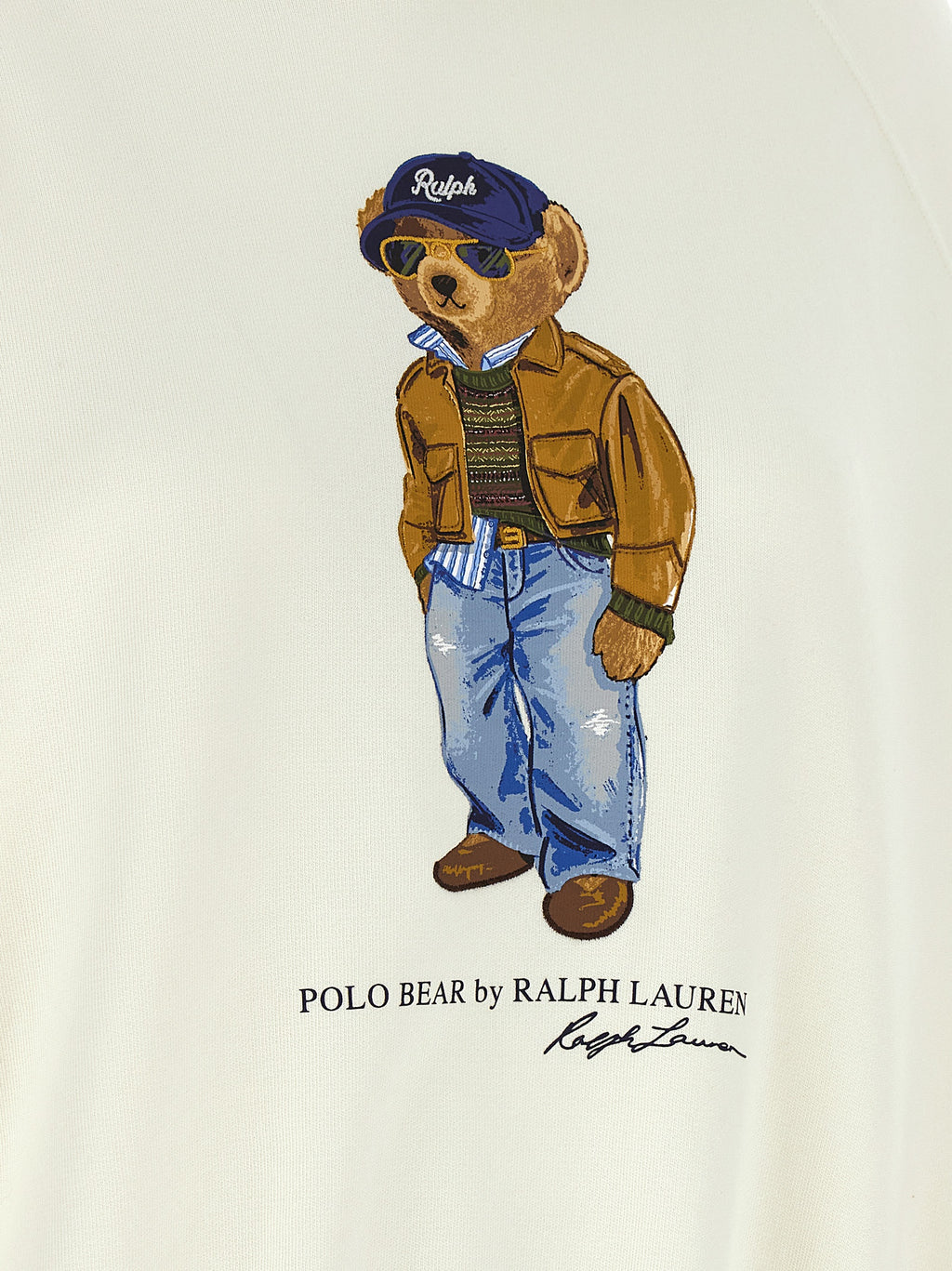 Polo Ralph Lauren White Cotton Sweatshirt