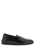Giuseppe Zanotti Black Leather Slip-On Loafers