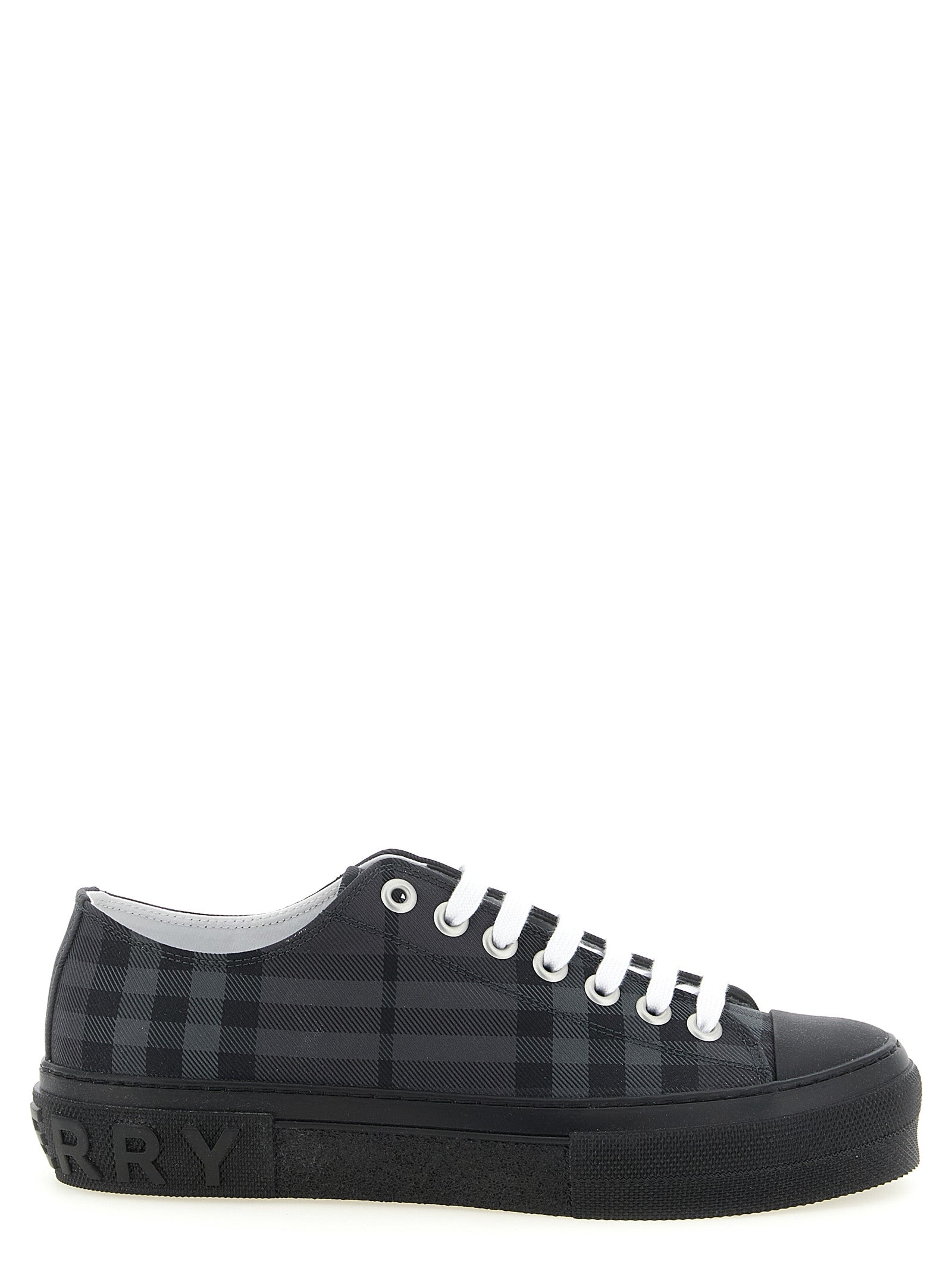 Burberry Gray Polyamide Low Top Sneakers