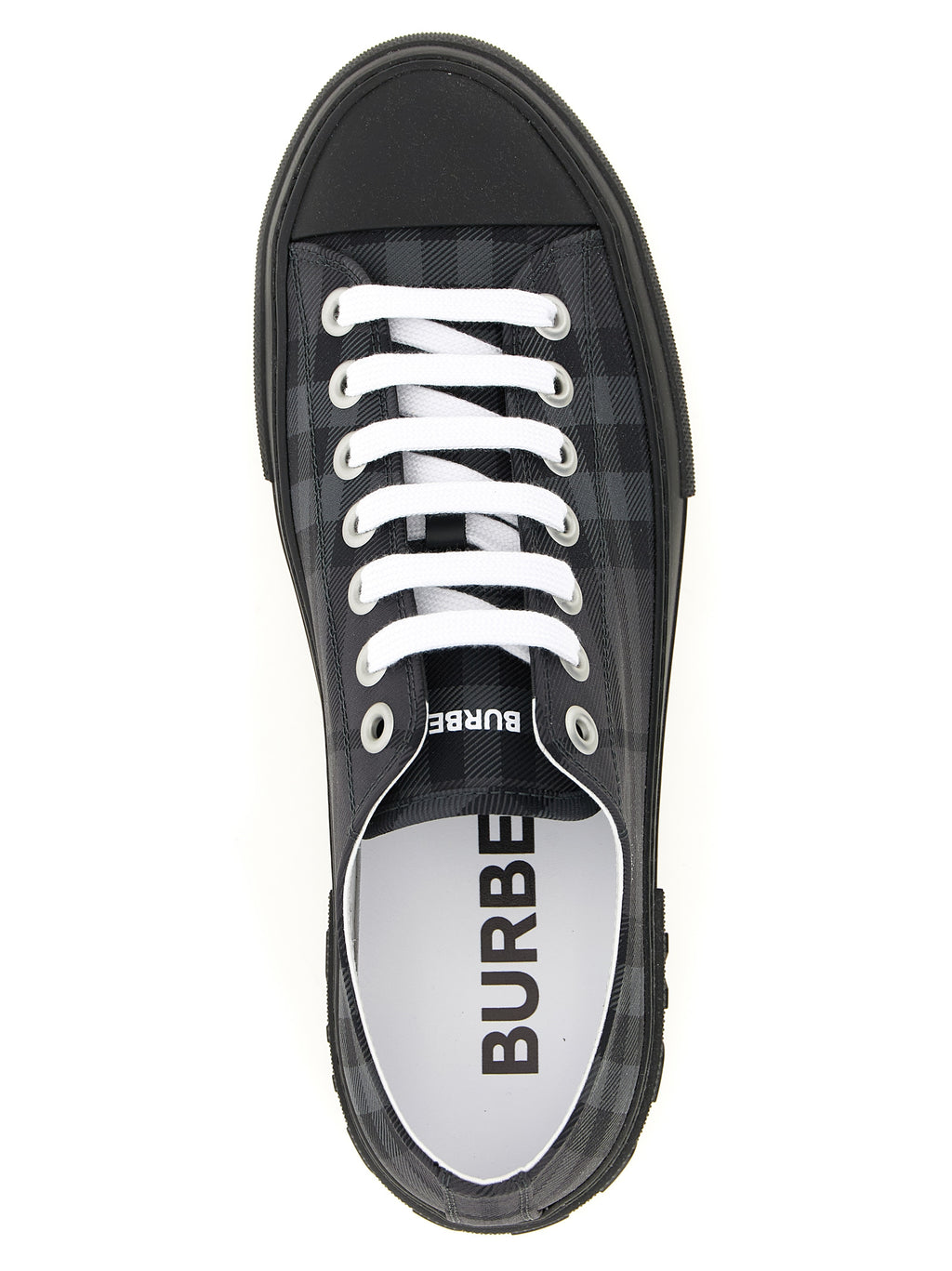 Burberry Gray Polyamide Low Top Sneakers